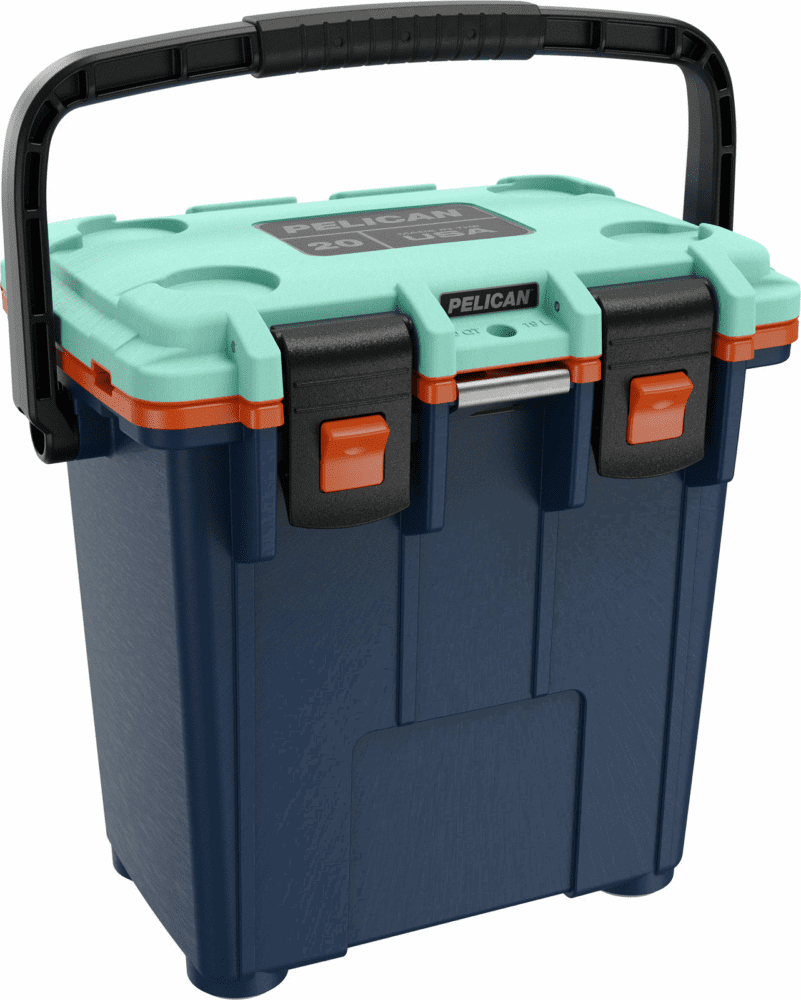 Pelican Products Elite Cooler - Pacific Blue/Orange/Seafoam, 20QT